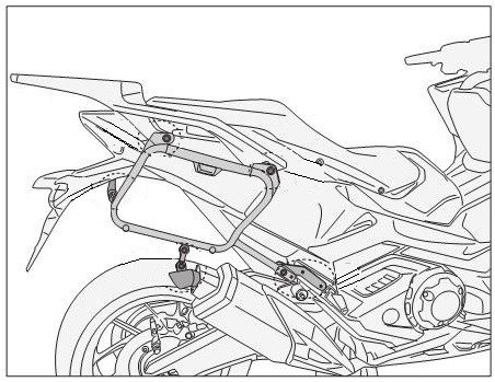 KLX1186 nosi bonch kufr HONDA  FORZA 750  (21-23)