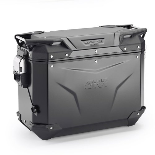 OBKEV37BL Trekker Outback Evo Smart - lev ern hlinkov bon moto kufr Monokey GIVI