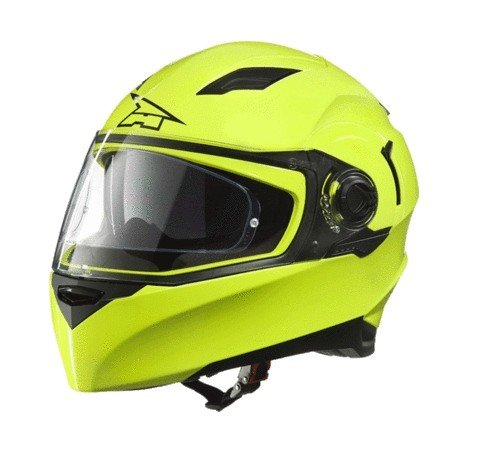 RS01 - integrální žlutá moto helma AXO
