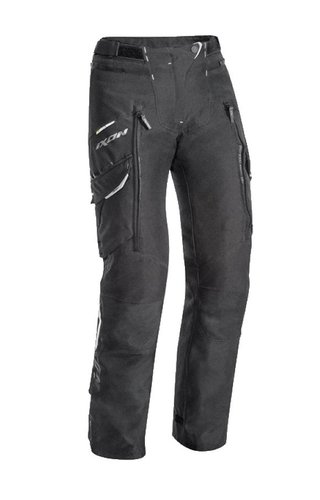 SICILIA PANT - 1001 pánské černé textilní moto kalhoty IXON