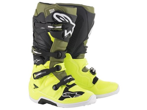 ALPINESTARS TECH 7 luto-ern  - off-road moto boty