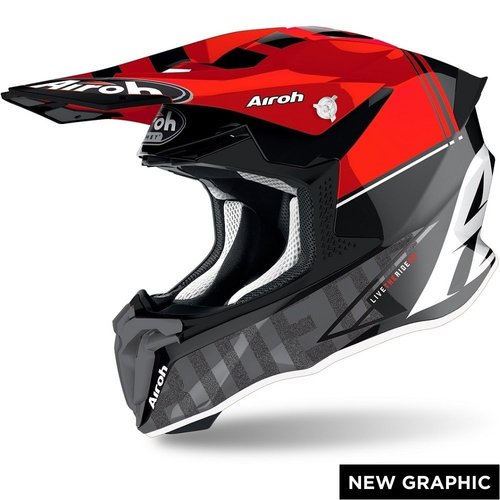 TWIST 2.0 TECH TW2T55 - off-road erven moto helma AIROH