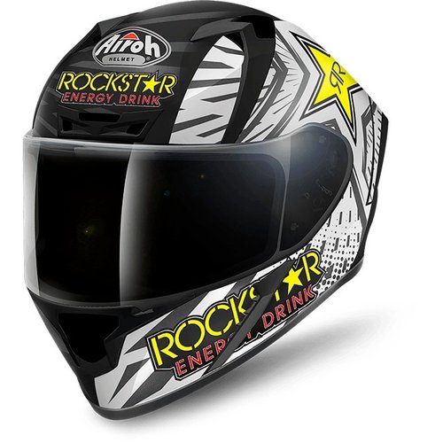 VALOR ROCKSTAR VARK35 - integrální černobílá moto helma Airoh